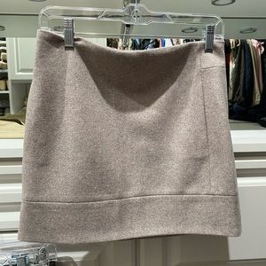 Tan wool pencil skirt